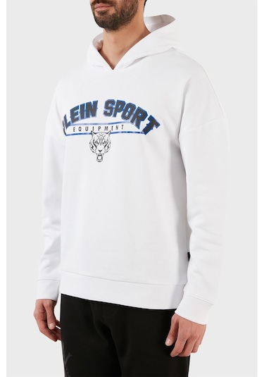 Plein Sport Erkek Sweat Fıps21901 Beyaz