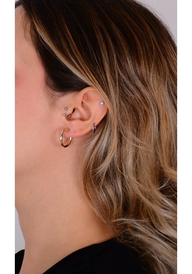 Özden Kuyumcusu 14 Ayar Altın Küpe Ozdkup06