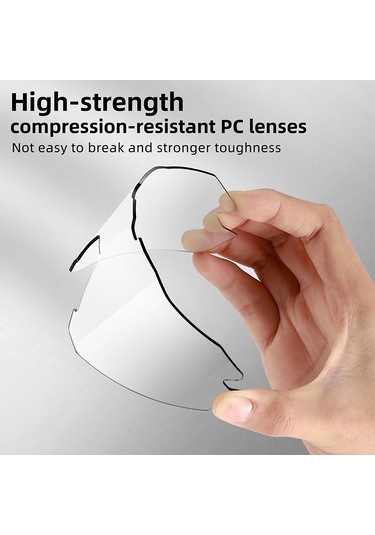 West Bıkıng Yp0703164 Tr90 Çerçeve Buğu Önleyici Bisiklet Gözlükleri Uv400 Fotokromik Güneş Gözlüğü - Siyah