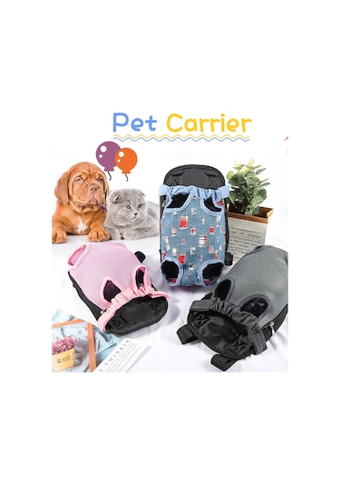 Reedark Köpek Taşıma Çantası: Nefesli Kumaş, Ön/arka Taşıma, Ayak Ve Kuyruk Açık Tasarım, Moda Jean, M Boyutu 30x20cm