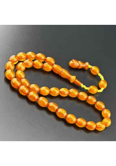 Osmanlı Benzetme Sıkma Kehibar Tesbih Hcz-model Gkrıww Sarı