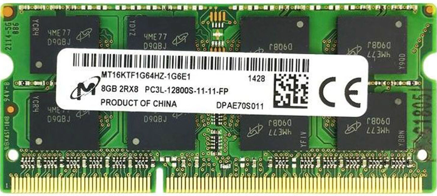 Yuntech01 Laptop Ddr3l 8gb Bellek Modülü - 1600mhz 1.35v So-dımm, Ddr3 Uyumlu, Yeni, 204 Pin, Pc3l-12800s