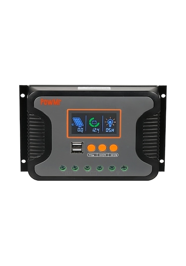 30a Güneş Enerjisi Kontrol Cihazı Pwm Akü Şarj Kontrol Cihazı 12v-48v Lityum Akü Güneş Şarj Kontrol