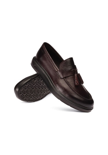 Deery Hakiki Deri Bordo Comfort Erkek Loafer Bordo (539805734) Bordo