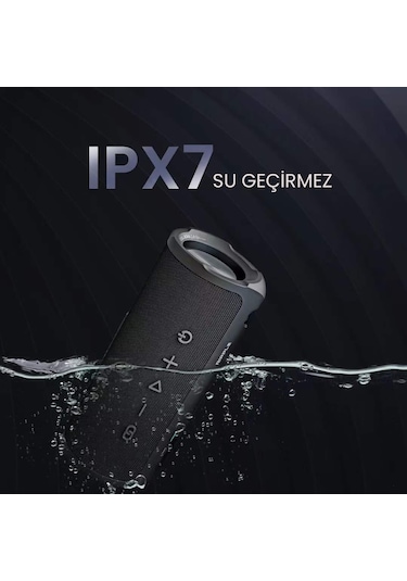 HiFuture Ripple BT5.3 IPX7 30W TWS Su Geçirmez Stereo Hoparlör Mavi