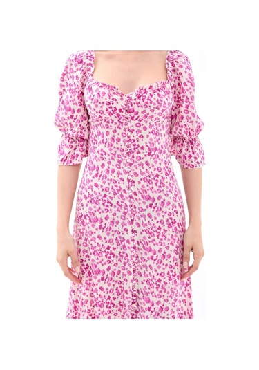 6439 Elbise-detroıt Siyah - Beyaz