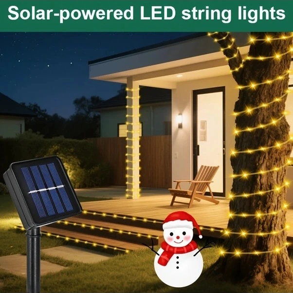 Trendooze Güneş Enerjili 50 Led Peri Işıkları 8 Mod Bahçe Parti Dekor