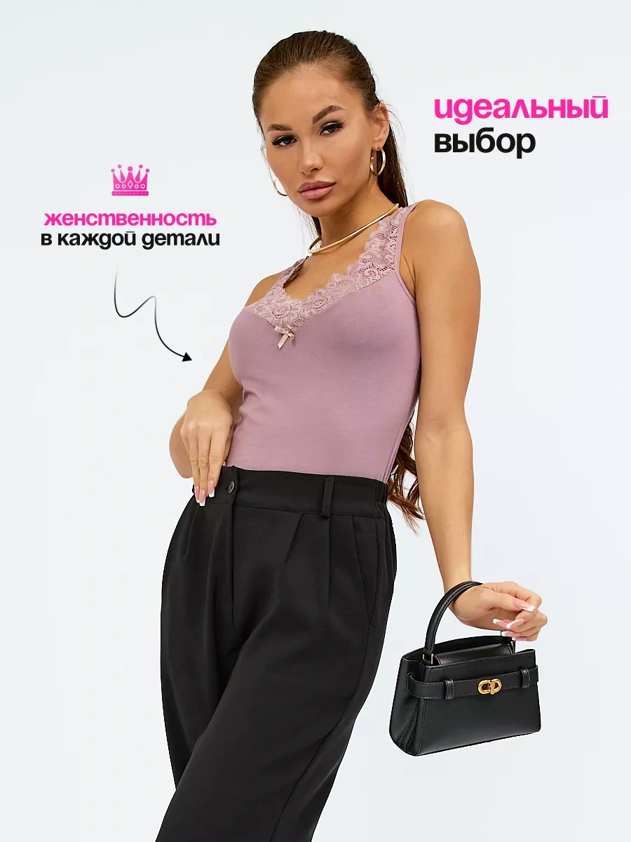 Divamore Dantel İçlikli Ceket Altı Body 172821834 Tozlu Pembe