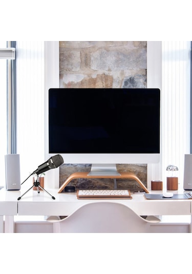 Usb Ev Vokal Kayıt Mikrofonları Masaüstü Mini Metal Tripod Standı Dizüstü Bilgisayar Kaydı Çevrimiçi Sohbet Şarkı Söyleme Podcast