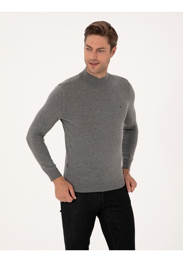 Pierre Cardin Erkek Gri Melanj Kazak /triko 50314176-vr086 Gri Melanj