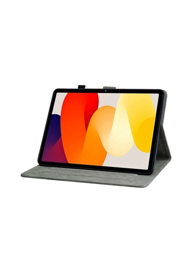 Maiyame Xiaomi Redmi Pad Se 11" İçin Lüks Deri Kılıf - Manyetik Kapatma, Şok Emici, Stand Fonksiyonu Ve Kart Slotu - Mor