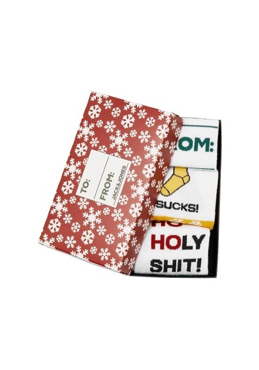 Jack&jones Yeni Yıl Temalı Kırmızı-sarı-yeşil Erkek 3'lü Çorap 12246162 Kırmızı - Sarı - Yeşil