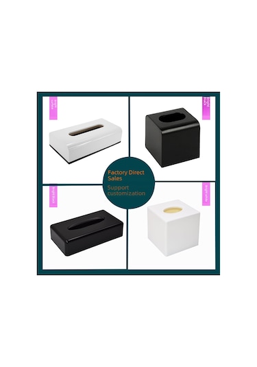 Z203 Siyah Masaüstü Tuvalet Kağıdı Rulosu, Kare A