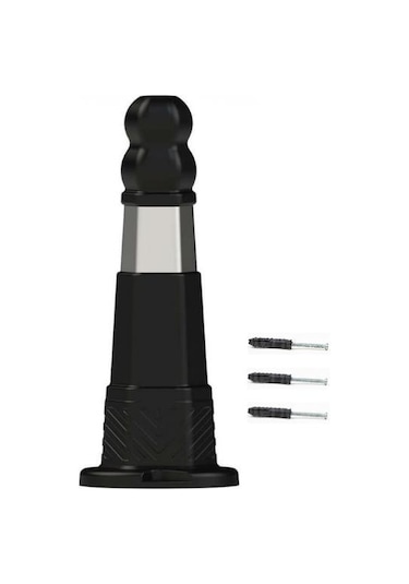 Siyah Otopark Düzenleyeci Altıgen Delinatör Siyah Renk 14060 Zeplin