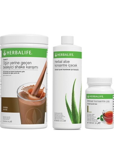 Herbalife Shake Karışımı + Konsantre İçecek + Bitkisel Çay
