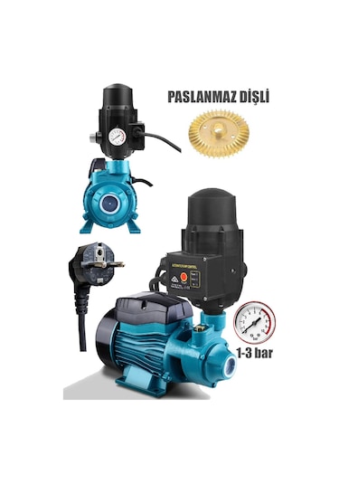 Deko Dktqb60 Elektrikli Paket Hidrofor Su Pompası 2 Kat 2 Daire