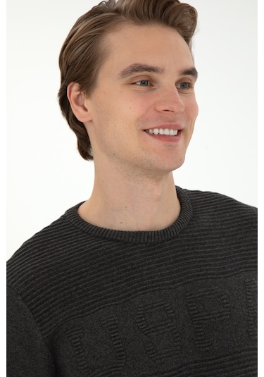 U.s. Polo Assn. Erkek Antrasit Melanj Kazak /triko 50293089-vr081 Antrasit Melanj