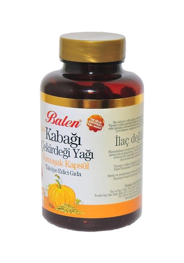 Balen Bal Kabağı Çekirdeği Yağı Yumuşak Kapsülü 1380 MG 100kapsül