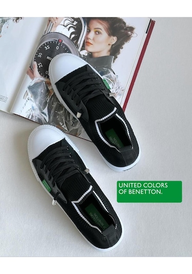 Benetton 10233 İthal Ortopedik Lastikli Sabit Bağcık Kadın Günlük Spor Ayakkabı 001