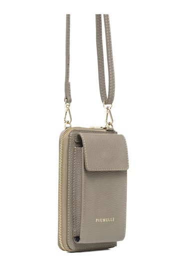 Çapraz Çanta Kadın Lısa Piumelli Milano Bag D40 Taupe Taba