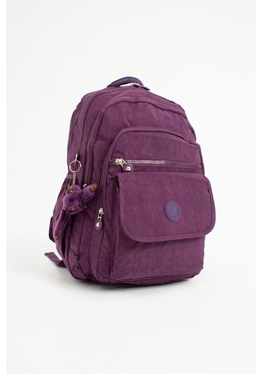 Ultra Hafif Çok Cepli Su Geçirmez Sırt Çantası Mor Model:571-2a - Mor