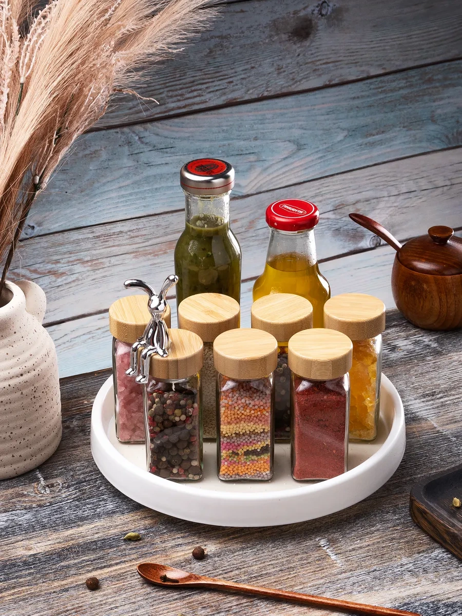 Ikea Dozaj Başlıklı Baharat Kavanozları, 8 Adet 215185408 Beyaz