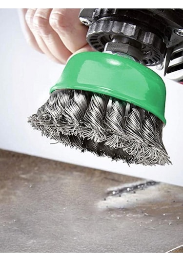 Çanak Fırça 65mm Burmalı Paslanmaz Telli M14 Vidalı Era10168 Eratool