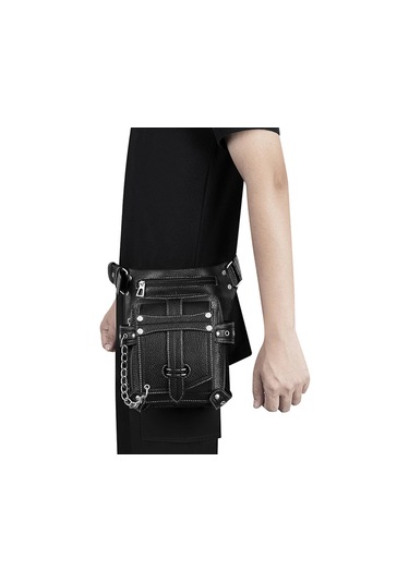 Suntek Bel Çantası Uyluk Bacak Kalça Çanta Fanny Paketi Siyah