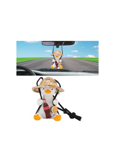 Lemestar Plastik Materyal Araba Aromaterapi Ve Dekoratif Aletler Swing Duck Araba Pendentleri Ev Ofis Araba İç Dekorasyon lik Eşya