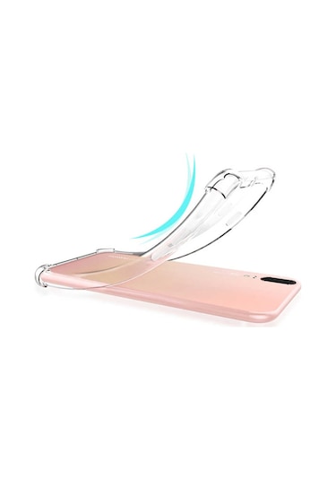 Huawei P20 Pro Kılıf Zore Nitro Anti Shock Silikon Kılıf Renksiz