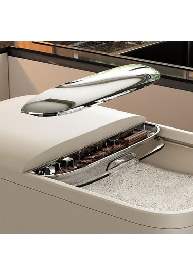 Pazly Tozu Suntek Saklama Maması L Kedi Kabı Gıda Ev Çamaşır Bx Gri