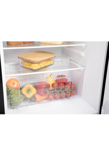 Vestel Retro SB14111 122 L Statik Buzdolabı Siyah