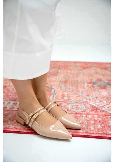 Holly Çift Toka Detaylı Babet Nude