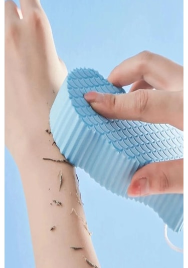 MorBebe Bebek Banyo Ölü Deri Sökücü Cil Temizleyicisi Vücut Duş Süngeri Yoğun Peeling Fırçası Masaj Sünger