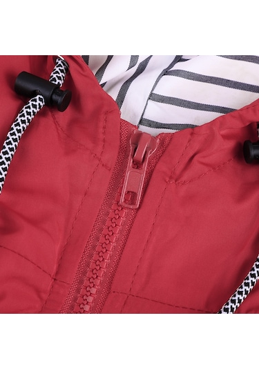 Sones Kadın Su Geçirmez Yağmurluk Kapşonlu Yağmurluk Lacivert