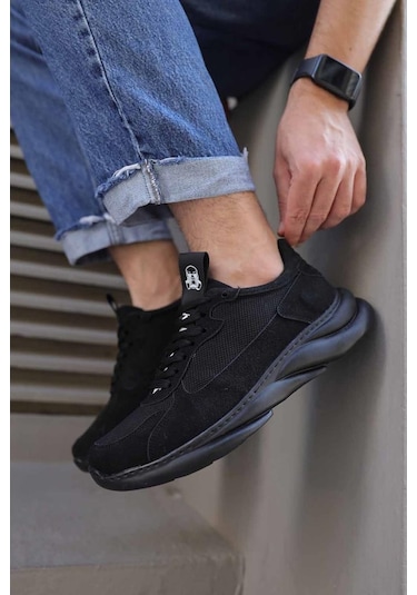 Knack Sneakers Ayakkabı 065 Siyah Süet (Siyah Taban) (553565759)