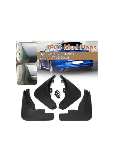 Gajeena Opel Astra J & Buick Verano Çamurluk Seti 2010-2016 - Kolay Montaj, Dayanıklı Siyah Plastik 112 Karakter