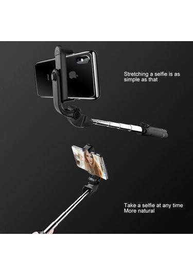 Vaorlo Taşınabilir Selfie Çubuğu Bluetooth Uzaktan Kumanda Üçü Bir Arada Entegre Zamanlayıcı Tripod Cep Telefonu Braketi