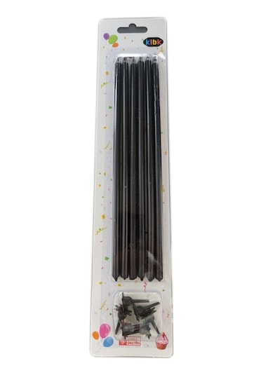 Uzun Mum 20cm Siyah