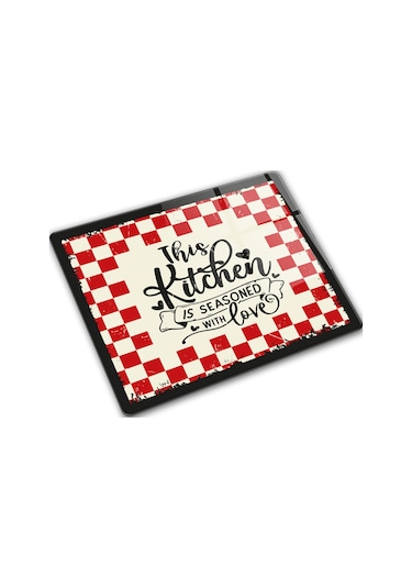 Decorita Cam Kesme Tahtası | Kitchen Love | 29cm x 34cm