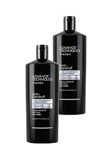 Avon Advance Techniques Kepek Önleyici 2'si 1 Arada Şampuan Ve Saç Kremi 2 x 700 ML