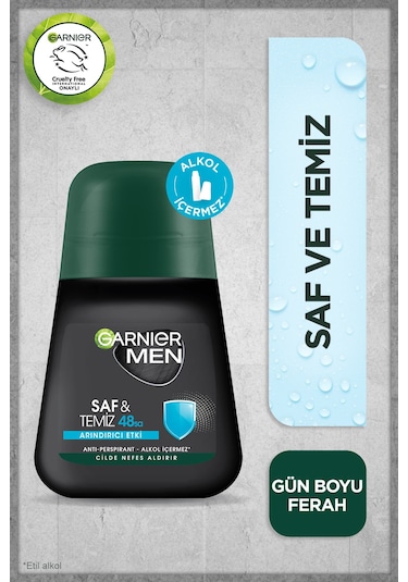 Garnier Men Saf & Temiz Erkek Roll-On Deodorant 50 ML