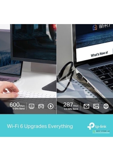 Archer Tx10ub Wi-fi 6 & Bluetooth 5.3 Usb Adaptör Ax900 Mbps Çift Bant İkisi Bir Arada Kolay Kurulum Windows Uyumlu