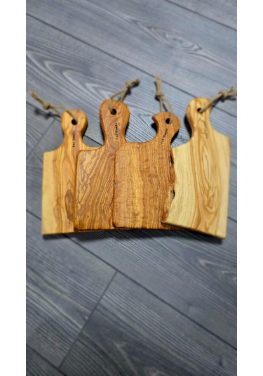 Eksiz Tek Parça Zeytin Ağacı Mini Sunum Kesme Tahtası