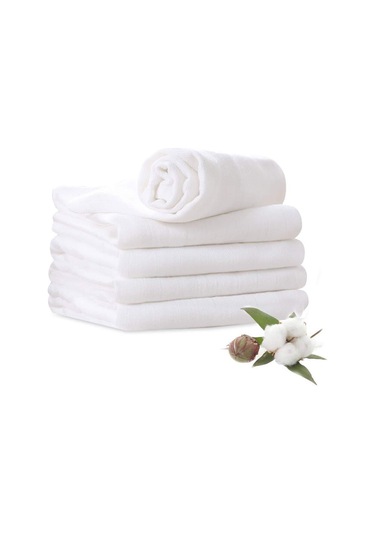 Reedark "6 Katmanlı Organik Muslin Bebek Tükürük Havlusu - Yeşil Paket 6'lı "