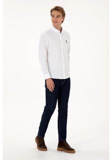 U.s. Polo Assn. Gox025k Beyaz Erkek Gömlek 2225582 Beyaz