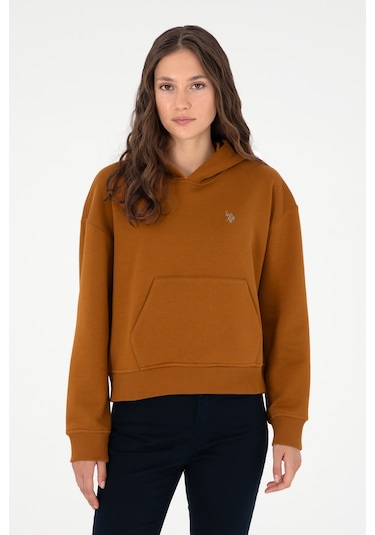 U.S. Polo Assn. Kadın Coconut Kapüşonlu Sweatshirt 50296798-VR153