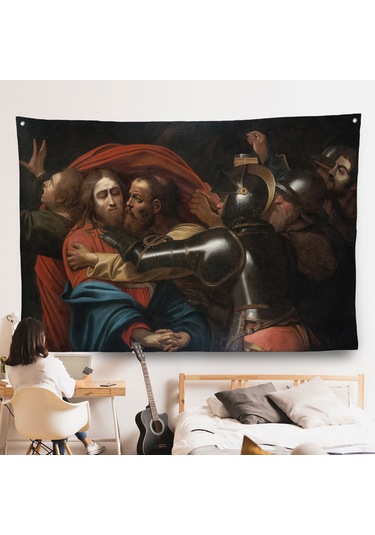 Caravaggio -isanın İnişi Duvar Örtüsü - The Taking Of Christ-7146