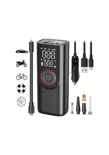 Jialan Kablosuz Lastik Şişirme Pompası 6000 Mah Elektrikli