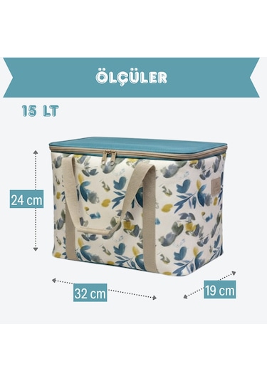 15 Lt Termal Çanta -piknik Çantası-289 Karışık/Çok Renkli